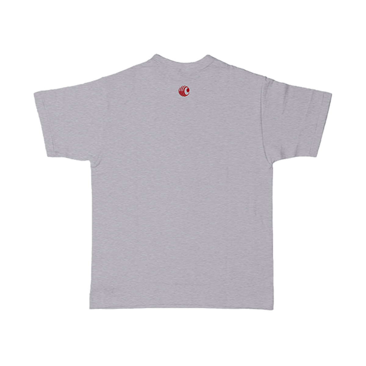 Gray t-shirt with Charlie Puth red logo on the back