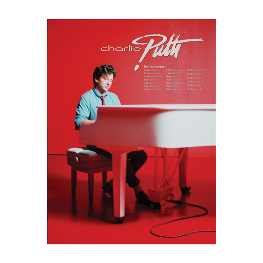 Charlie Puth Live In Concert Tour Poster